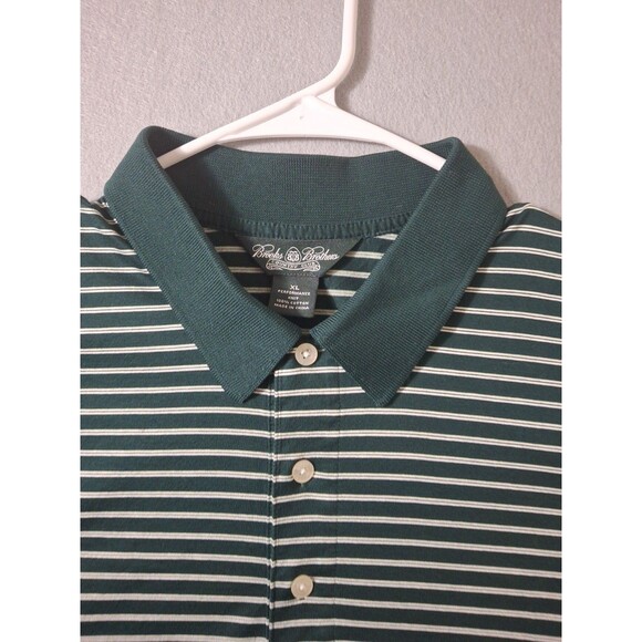 Brooks Brothers Polo Shirt Men's XL Country Club Green Performance Knit Golf - Picture 2 of 8